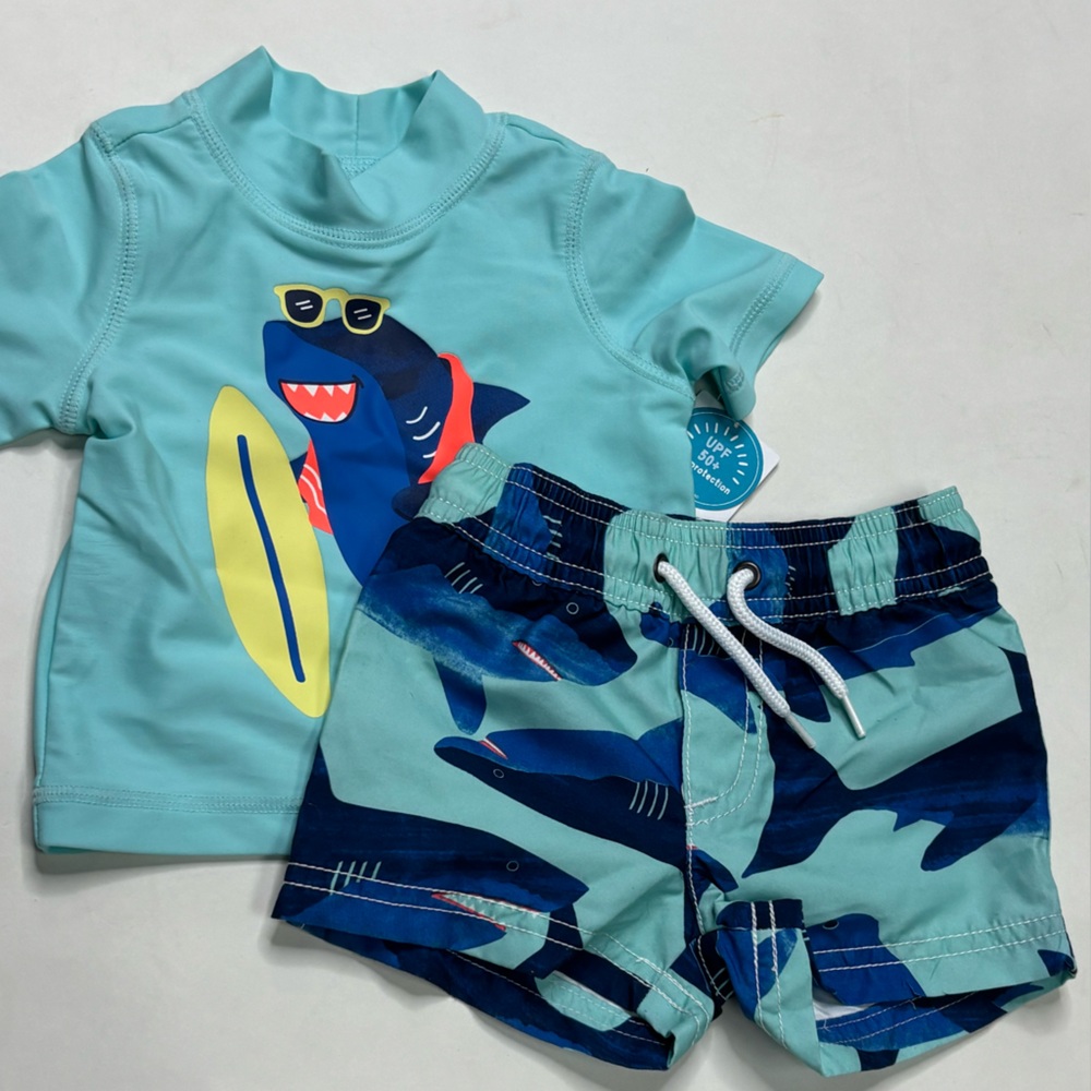 Baby Boy 2 Piece Swim Set Size 3M